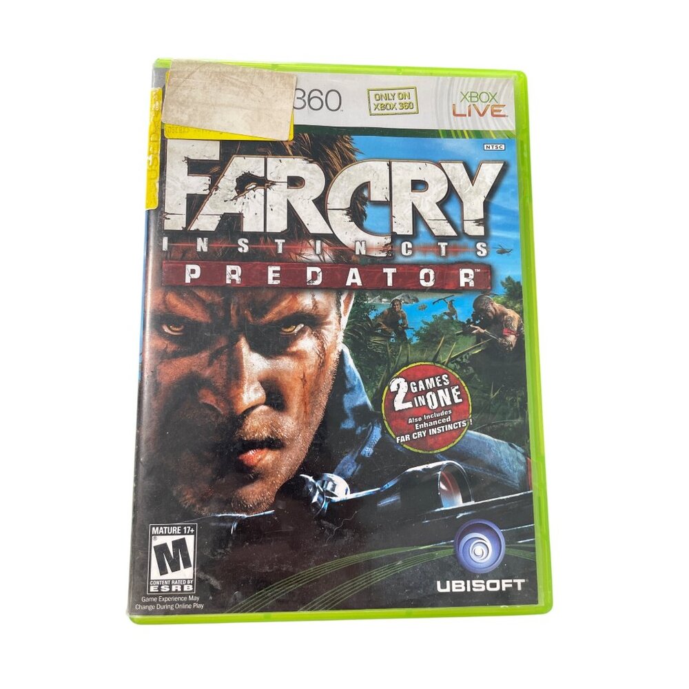 Far Cry Instincts Predator Xbox 360 Game Case Disc Mature 17+ Ubisoft Tested